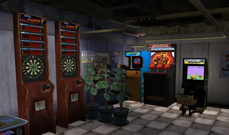 Visiting the arcade